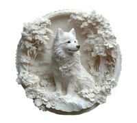Puzzle di legno per adulti,puzzle per lo sviluppo intellettuale dei bambini e degli adulti,regalo per gli amici e le persone care, con scatola regalo di legno (3D Paper Samoyed, M, 200pezzi)