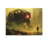 Puzzle di legno robot gigante 500 pezzi puzzle per adulti impegnativo puzzle per gioco dimensioni 15 "X20.4"