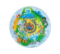 Puzzle di legno rotondo Riciclaggio - BIGJIGS TOYS