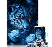 Puzzle di leopardi per adolescenti, puzzle da 1000 pezzi, aiuta il cervello a esercitare i giocattoli avvincenti per coltivare la pazienza, un'opera d'arte (50x75cm)
