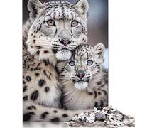Puzzle di leopardo, attività divertente da fare a casa, puzzle di cartone premium per adulti e adolescenti, regali per la festa del papà, 1000 pezzi (26x38 cm)