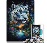 Puzzle di leopardo della giungla per adolescenti, 1000 puzzle, per giochi educativi, giocattoli, decorazioni per la casa e regali unici (75x50cm)