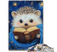 Puzzle di lettura a forma di riccio per adulti e adolescenti, difficili da completare ma divertenti e divertenti, regalo di compleanno, regali, arte murale (50x75cm)