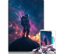 Puzzle di lettura per astronauti da 1000 pezzi per adolescenti, aiuta il cervello a esercitare i giocattoli avvincenti per coltivare la pazienza, gioco di sfida unico (38x26cm)