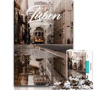 Puzzle di Lisbona da 1000 pezzi per adulti e adolescenti, aiuta il cervello a esercitare i giocattoli avvincenti per coltivare la pazienza e l'interazione genitore-figlio, 50x75cm