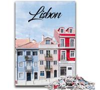 Puzzle di Lisbona da 2000 pezzi per adolescenti, adatti a bambini dai 14 anni in su Divertimento in famiglia Ideale come regalo per tutta la famiglia 2000 pezzi (70x100cm)