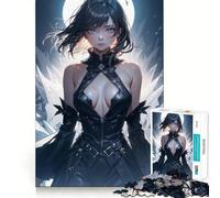 Puzzle di Livia,ragazza anime,1000 pezzi,divertente e stimolante per la mente,con componenti robusti e ben definiti,ideale per rilassarsi in casa (50x75cm)