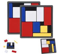 Puzzle di logica rompicapo per bambini e adulti, 88 sfide 4 livelli di difficoltà Puzzle di logica, giocattolo educativo portatile per giochi di pensiero, gioco educativo in classe e a casa (2 pezzi)