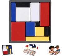 Puzzle di logica rompicapo per bambini e adulti, 88 sfide con 4 livelli di difficoltà, gioco di logica portatile per l'allenamento del cervello per viaggi, apprendimento e pensiero divertente (1 pz)