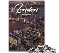 Puzzle di Londra da 1000 pezzi per adulti e adolescenti, antistress, per trascorrere il tempo in casa, per migliorare l'amore tra coppie, 1000 pezzi (26x38cm)