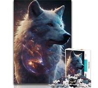 Puzzle di lupi animali per adulti e adolescenti, 1000 pezzi, aiuta il cervello a esercitare i giocattoli avvincenti per coltivare la pazienza, adatti alle coppie (75x50cm)