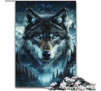 Puzzle di lupi per adulti e adolescenti, regalo di compleanno per trascorrere il tempo in casa, regali, decorazioni murali per 14+ anni (26x38cm)