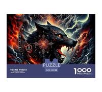 Puzzle di Lupi per Adulti e Bambini. 1000 Pezzi Ottimi Regali Gioco di Sfida Giocattolo Educativo Decorazione per la Casa per Adulti e Bambini Dai 14 Anni in Su 52x38cm/1000pcs