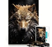 Puzzle di lusso White Wolf da 1000 pezzi,gioco di memoria,taglio di precisione,sfida interattiva per la mente,ideale per la casa (50x75cm)