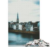 Puzzle di Maastricht per adulti, 520 pezzi, puzzle in legno per adulti e adolescenti, decorazione per la casa, giocattoli puzzle, 520 pezzi (52x38 cm)