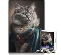 Puzzle di magnifici gatti gloriosi da 1000 pezzi per adolescenti, gioco di apprendimento del pensiero strategico, regalo significativo ideale per qualsiasi evento, dimensioni 38x52cm