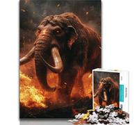 Puzzle di mammut antico da 1000 pezzi per adulti, difficile da completare ma divertente e umoristico gioco educativo per il compleanno (38x26cm)