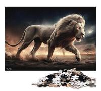 Puzzle di marzo del Re Leone per adulti, puzzle da 300 pezzi per adolescenti, gioco educativo, sfida, giocattolo, regali di Natale, 300 pezzi (40x28 cm)
