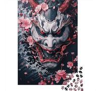 Puzzle di maschere giapponesi antiche per adulti, puzzle da 1000 pezzi per adulti e adolescenti, gioco per famiglie, 1000 pezzi (38x26 cm)