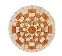 Puzzle Di Matematica Difficile Per Adulti, Design Della Ruota Girevole, 1 Pezzo, Scassinatore Creativo Crafthouse, Puzzle Rompicapo In Legno, Strumento Di Allenamento Di Calcolo, Per Intrattenimento D