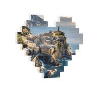Puzzle di mattoni da costruzione Cuore bellissimo Italia Building Block Puzzle per adulti Puzzle personalizzato blocco foto puzzle decorazione casa 3D mattoni puzzle per donne uomini