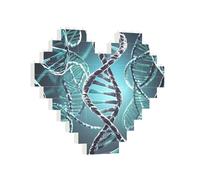 Puzzle di mattoni da costruzione DNA cuore elica genetica blocco puzzle puzzle per adulti blocco foto personalizzato puzzle decorazione casa puzzle mattoni 3D per donne uomini