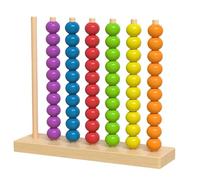 Puzzle di mentale - Impilatore di cerchi in legno, base per riconoscimento di modelli, funzione di coordinazione occhio-mano, categoria scolastica, legno naturale multicolore per fes