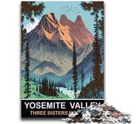 Puzzle di montagna delle tre sorelle per adulti e adolescenti, gioco educativo per famiglie, adatto per la decorazione del desktop, 1000 pezzi (26x38cm)