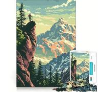 Puzzle di montagna difficile per adulti, 1000 pezzi, gioco di logica, divertimento rilassante, opera d'arte ben definita (50x75cm)