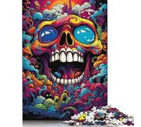 Puzzle di mostri colorati fantasy, puzzle rettangolare di carta ad incastro preciso per bambini o bambine, regali di Natale 1000 pezzi (75x50 cm)