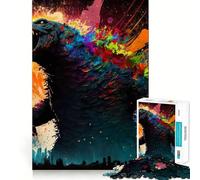 Puzzle di mostri dai colori vivaci,1000 pezzi,gioco di concentrazione mentale,tagli di precisione,bordi lisci,attività coinvolgente per serate tranquille (38x26cm)