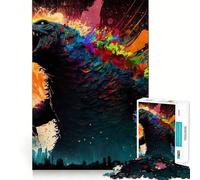 Puzzle di mostri dai colori vivaci per ragazzi,1000 pezzi,gioco che stimola la mente,dimensioni uniformi,pezzi precisi,divertimento in famiglia,attività serale (38x52cm)