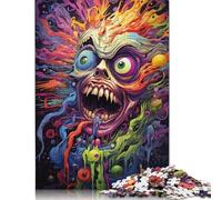 Puzzle di mostri fantasy colorati, puzzle rettangolare di carta ad incastro preciso per bambini adulti, 1000 pezzi (75x50 cm)