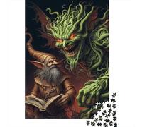 Puzzle di mostri oscuri per adulti e adolescenti Puzzle in legno per bambini Regali di Natale Gioco educativo Sfida Giocattolo 1000 pezzi (75x50 cm)