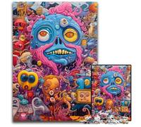 Puzzle di mostri per adulti, 1000 pezzi, puzzle in cartone, rompicapo impegnativo per adolescenti, divertimento per serate di gioco in famiglia, 26X38CM/10,23x14,96 pollici.