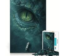 Puzzle di mostri rettiliani per adulti, 1000 pezzi, gioco di abilità mentale, hobby tranquillo, design, assemblaggio, regalo per le vacanze (38x52cm)