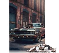 Puzzle di Muscle Car, giocattoli di decompressione, puzzle rettangolare di carta per bambini e adulti dai 12 anni in su, regali di Natale 1000 pezzi (26x38 cm)