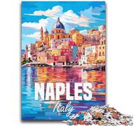 Puzzle di Napoli, Italia, per adolescenti, 2000 pezzi, adatti dai 14 anni in su, giocattolo da parete, regalo di compleanno e unico, 2000 pezzi (70x100cm)