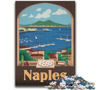 Puzzle di Napoli per adulti 1000 pezzi, giocattoli, giochi educativi, regali di Babbo Natale segreto antistress per bambini dai 14 anni in su, 1000 pezzi (50x75cm)