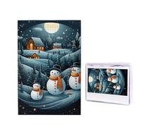 Puzzle di Natale con pinguino di Babbo Natale, 1000 pezzi, puzzle personalizzato, puzzle in legno per adulti, foto puzzle arte da appendere alla parete, decorazione per compleanno, matrimonio, San