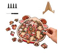 Puzzle di Natale Cornice a Forma di Pecora, Educativo per il Cervello con | Puzzle Invernale Per Feste in Appartamento, nel Soggiorno, a Casa, durante Incontri, Riunioni e Ritrovi