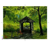 Puzzle Di Natura Del Ponte Coperto Di Bob Ross | Puzzle In Jigsaw Da 1000 Pezzi