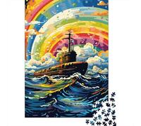 Puzzle di nave portaerei Premium 100% riciclato 100% cartone riciclato puzzle per bambini e adulti regalo di Natale 1000 pezzi (75x50 cm)