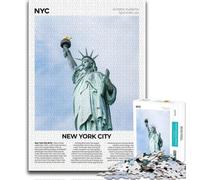 Puzzle di New York City per adulti 1000 puzzle, giocattoli, giochi educativi antistress adatti per la decorazione della scrivania 38x26cm