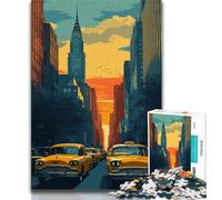 Puzzle di New York Cityscape per adulti 1000 puzzle, giocattoli, giochi educativi antistress adatti per la decorazione della scrivania 38x26cm