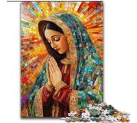 Puzzle di Nostra Signora di Guadalupe in preghiera per adulti, 1000 pezzi, adatto a partire dai 14 anni, giocattolo da parete, regalo di compleanno (26x38cm)
