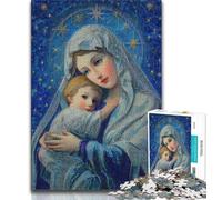 Puzzle di Nostra Signora di Maria per adolescenti, gioco educativo e sfida giocattolo, ideale come regalo per tutta la famiglia, 75x50cm