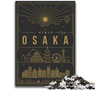 Puzzle di Osaka, Giappone, per adolescenti, giocattoli, giochi educativi, antistress, lista dei desideri con Babbo Natale, 2000 pezzi (70x100cm)