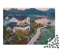 Puzzle di paesaggi, città, giochi educativi adatti a bambini dai 14 anni in su, sfide di intrattenimento per famiglie con difficoltà elevata, 1000 pezzi (75x50 cm)