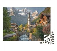 Puzzle di paesaggi, città, giochi educativi adatti a bambini dai 14 anni in su, sfide di intrattenimento per famiglie con difficoltà elevata, 300 pezzi (40x28 cm)